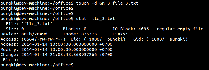 Change into GMT3 timezone