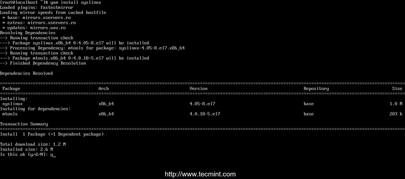 Install Syslinux Bootloaders