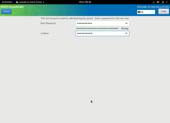 Set Root Account Password