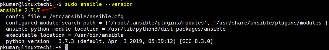 ansible-version