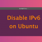 如何在 Ubuntu Linux 上禁用 IPv6