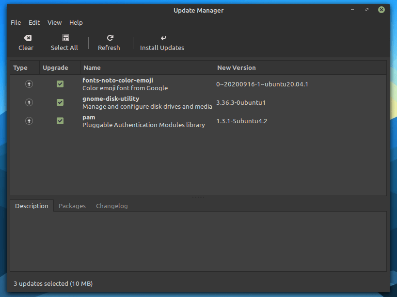 Linux Mint 更新管理器