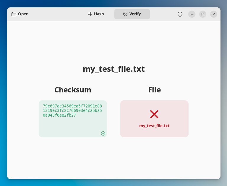 Collision showing that a file is not valid