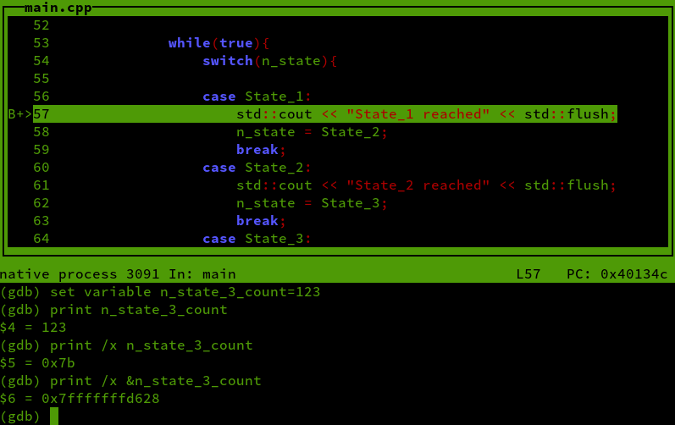 catch syscall write output